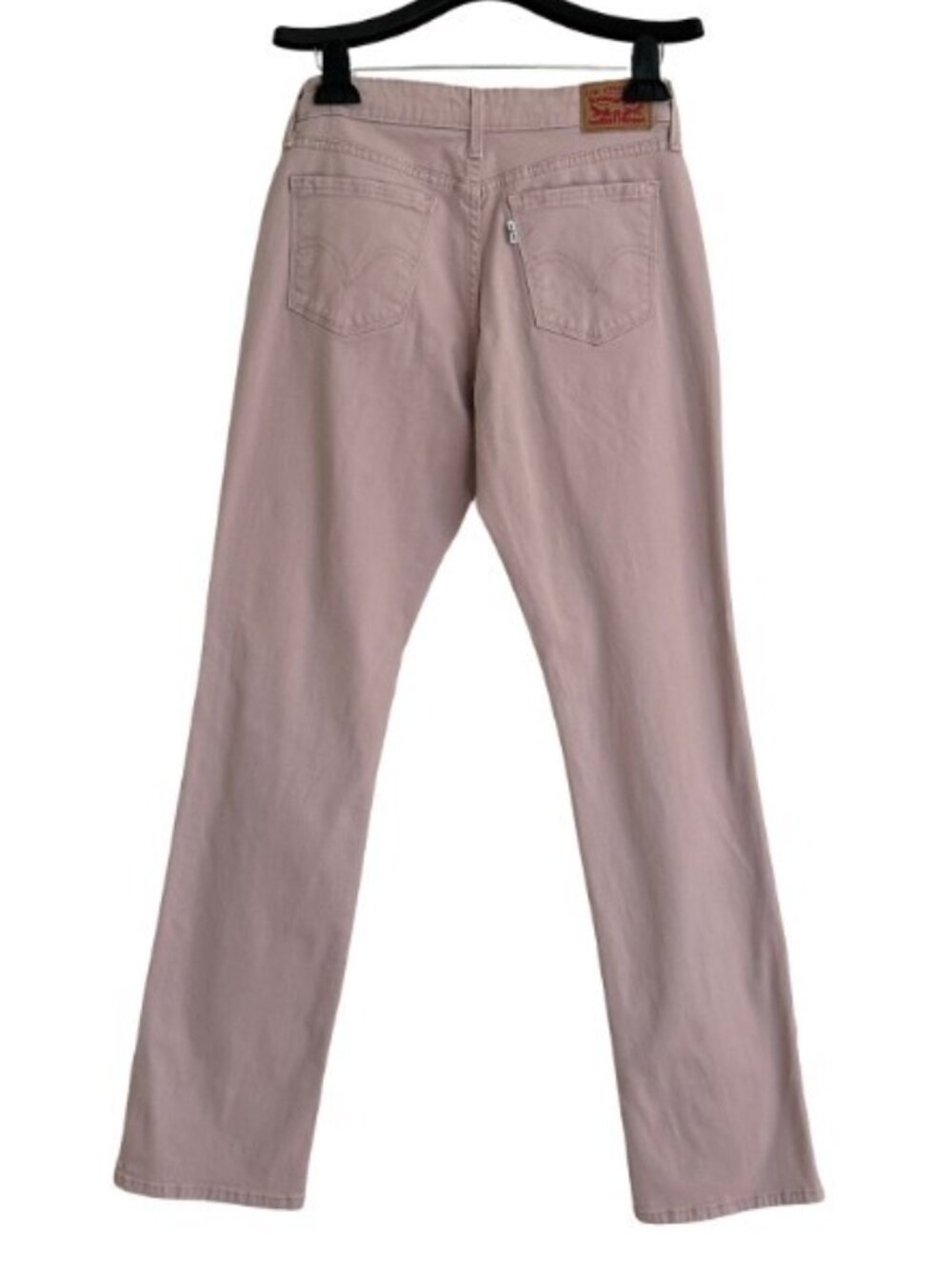 Levi's 505 Straight Leg Mid-Rise Jeans in Chalk Pink - Size 27 - Picture 3 of 9